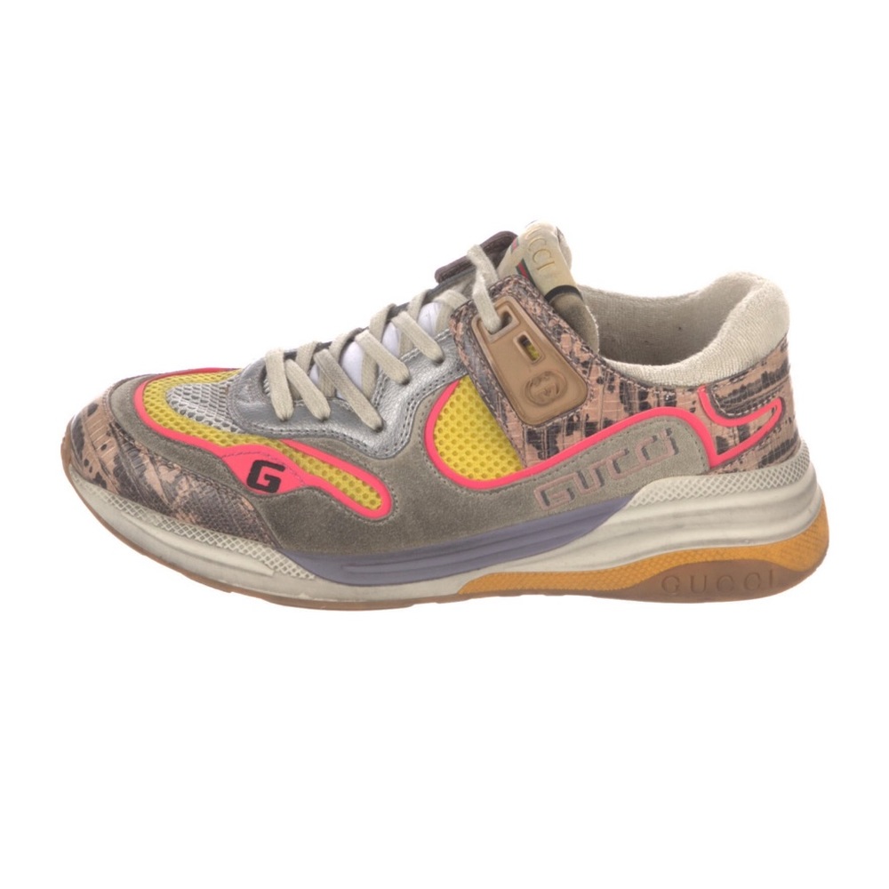 Gucci leather printed sneakers